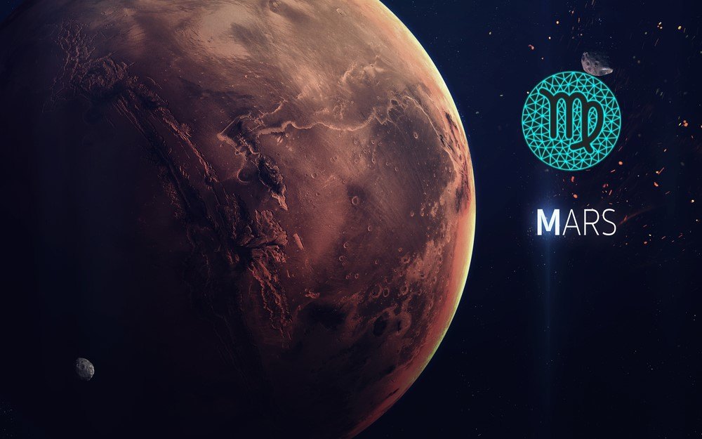 características de marte em virgem